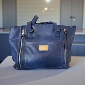 Nine West Navy Blue Tote Bag